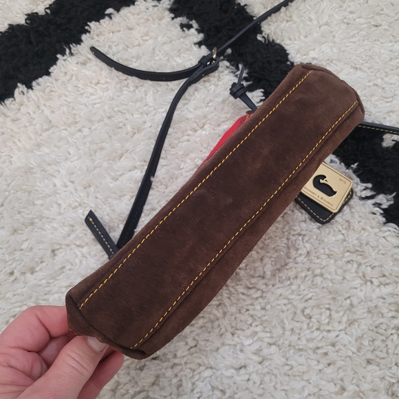 Vintage authentic Dooney & Bourke plaid red black crossbody purse tartan - Picture 6 of 16